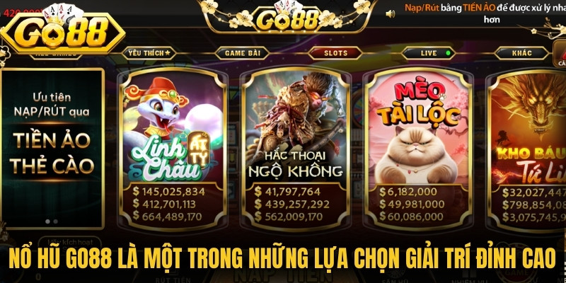 Go88 | Tải Go 88 Android, APK, IOS Chính Hãng 2026 6 Nổ hũ Go88 là một trong những lựa chọn giải trí đỉnh cao